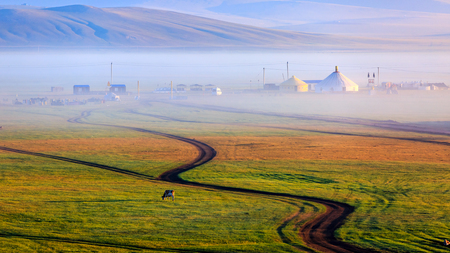 Inner Mongolia Hulunbeier prairieの写真素材