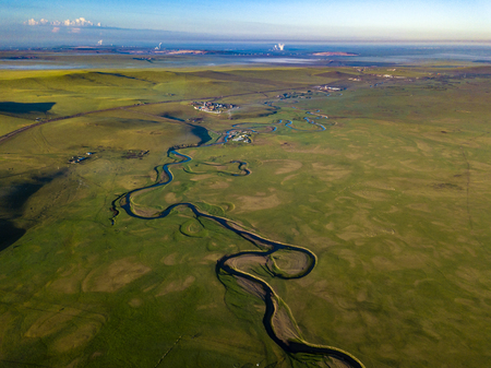 Inner Mongolia Hulunbeier Mozhuling Riverの写真素材