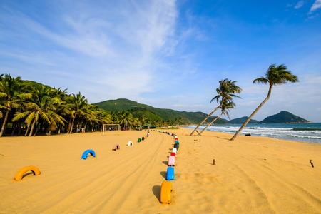 China's Hainan Nanwan Monkey Island Colorful Beachの写真素材