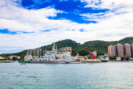 China Sanya Yachts at Seaのeditorial素材