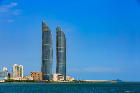 Xiamen Shimao Twin Towers Building, Chinaのeditorial素材