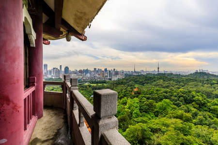 Honghu Tower, Luhu Park, Guangzhouのeditorial素材