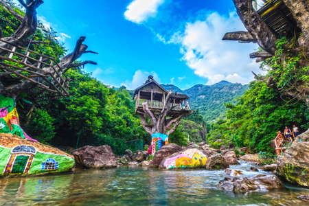 Baishui Village, Zengcheng, Guangzhou, Guangdong, Chinaのeditorial素材