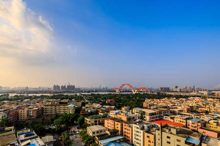 Xinguang Bridge, Guangzhou City, Guangdong Province, Chinaのeditorial素材