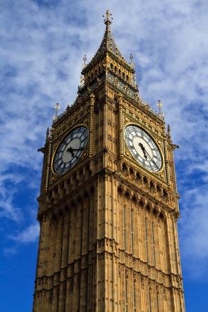 Big Ben - World s famous clock tower, London, UK  の写真素材