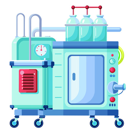 Hospital equipment machine vector illustrationのイラスト素材