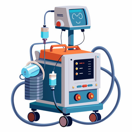 Hospital equipment machine vector illustrationのイラスト素材