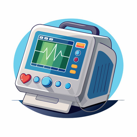 Hospital equipment machine vector illustrationのイラスト素材