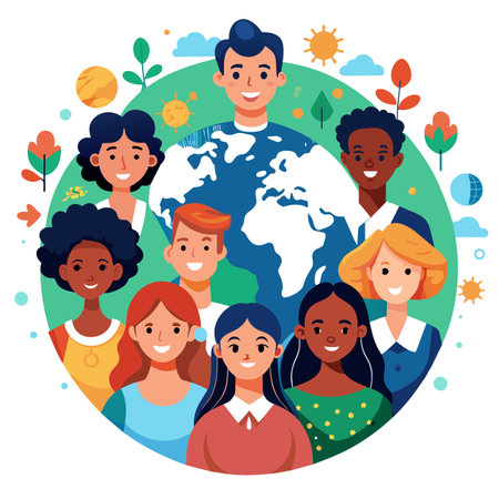 World Population Day vector illustrationのイラスト素材