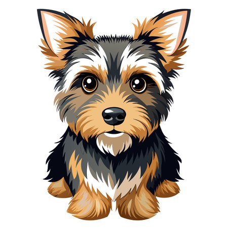 Vector Illustration of a Cute Dogのイラスト素材