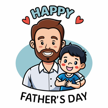 Father s Day Vector Illustration Conceptのイラスト素材