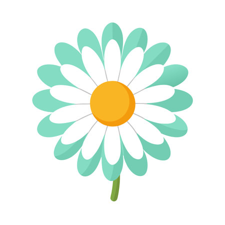 Beautiful flower flat style vector illustrationのイラスト素材