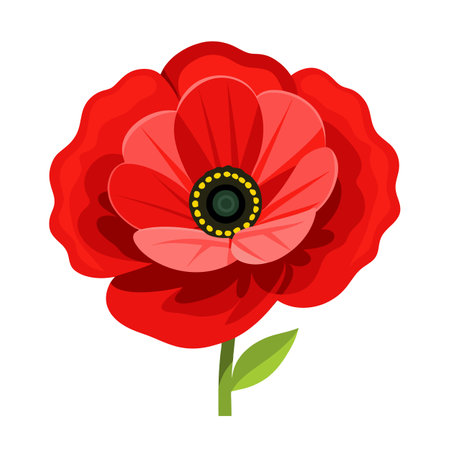 Beautiful flower flat style vector illustrationのイラスト素材
