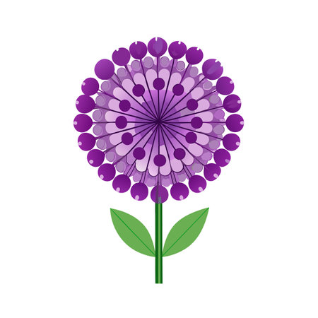 Beautiful flower flat style vector illustrationのイラスト素材