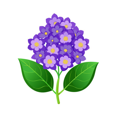 Beautiful flower flat style vector illustrationのイラスト素材