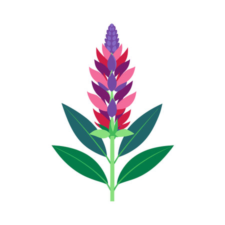 Beautiful flower flat style vector illustrationのイラスト素材