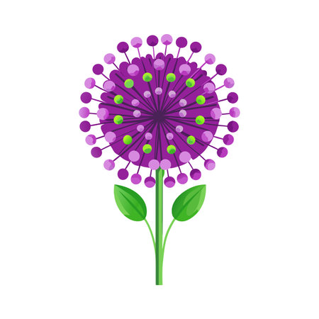Beautiful flower flat style vector illustrationのイラスト素材