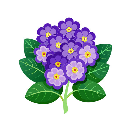 Beautiful flower flat style vector illustrationのイラスト素材