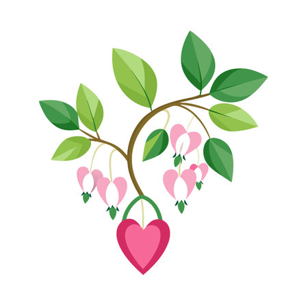 Beautiful flower flat style vector illustrationのイラスト素材