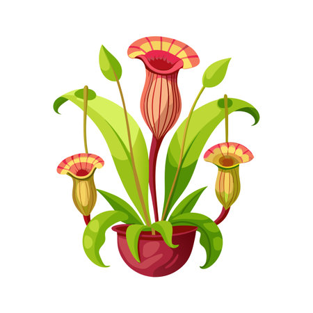 Beautiful flower flat style vector illustrationのイラスト素材