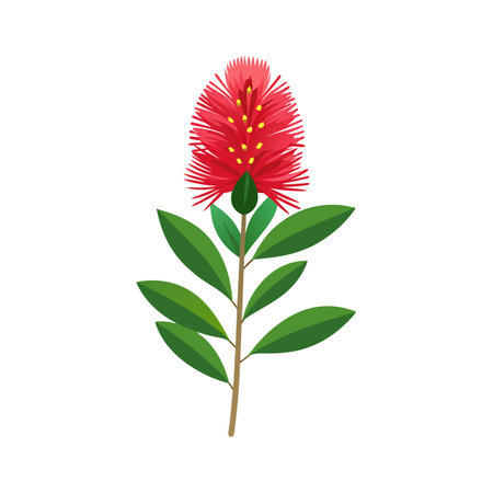 Beautiful flower flat style vector illustrationのイラスト素材