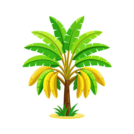 Fruit Trees flat style vector illustration conceptsのイラスト素材
