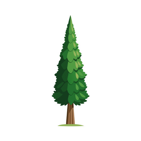 Trees flat style vector illustration conceptsのイラスト素材