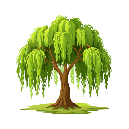 Trees flat style vector illustration conceptsのイラスト素材