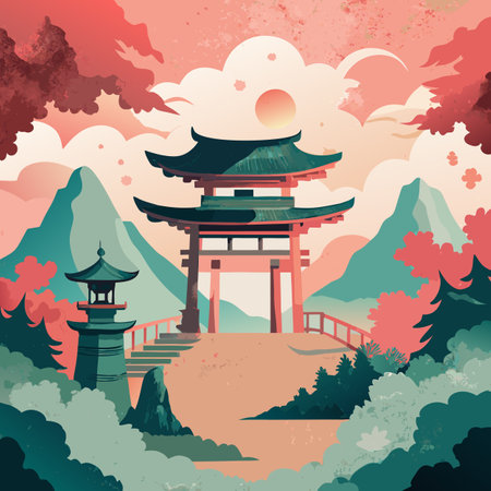 Watercolor Textured Background Vector Illustrationのイラスト素材