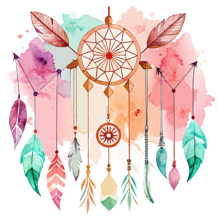 Watercolor Textured Background Vector Illustrationのイラスト素材
