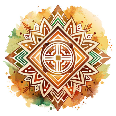 Watercolor Textured Background Vector Illustrationのイラスト素材