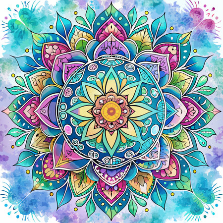 Watercolor Textured Background Vector Illustrationのイラスト素材