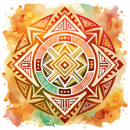 Watercolor Textured Background Vector Illustrationのイラスト素材