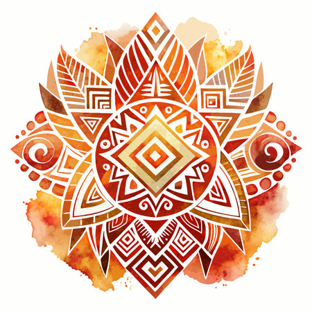 Watercolor Textured Background Vector Illustrationのイラスト素材