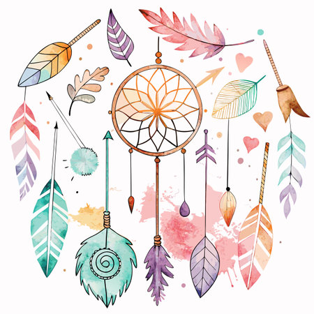 Watercolor Textured Background Vector Illustrationのイラスト素材