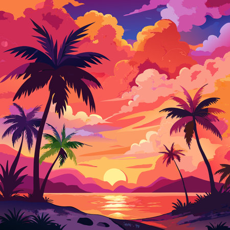 Watercolor Textured Background Vector Illustrationのイラスト素材