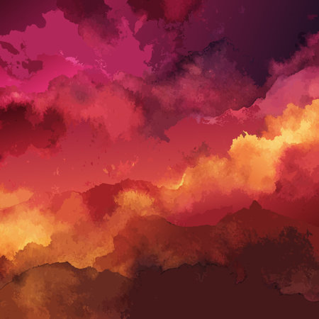 Watercolor Textured Background Vector Illustrationのイラスト素材