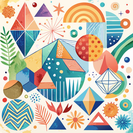 Watercolor Textured Background Vector Illustrationのイラスト素材