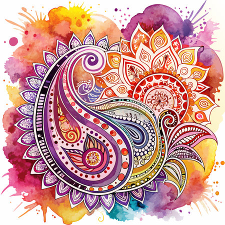 Watercolor Textured Background Vector Illustrationのイラスト素材