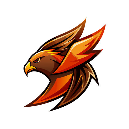 Colorful Bird Gradient Logotype Vector Illustrationのイラスト素材