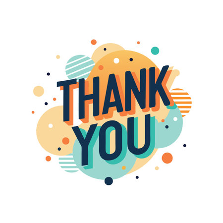 Thank you placard typography vector illustrationのイラスト素材