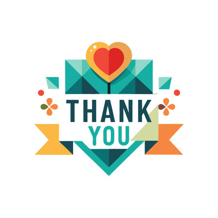 Thank you placard typography vector illustrationのイラスト素材