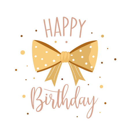 Happy Birthday Greeting typography vector illustrationのイラスト素材