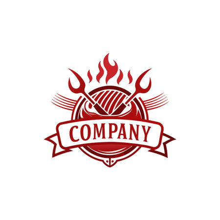 Logo Design for Restaurant and Food Companyのイラスト素材