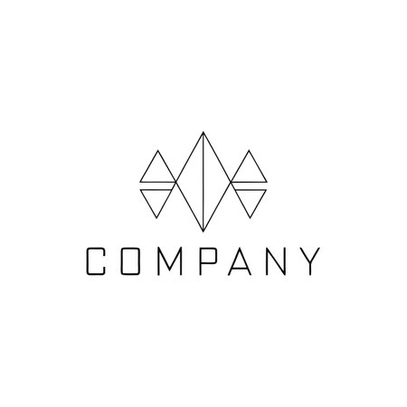 Minimalist Logo Design for any Corporate , Brand, Business Companyのイラスト素材