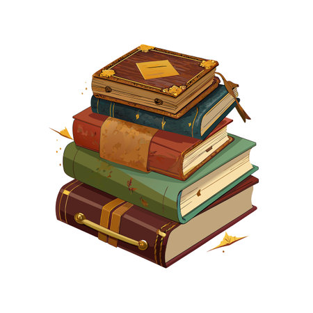 Book stack  Vector Illustration conceptのイラスト素材