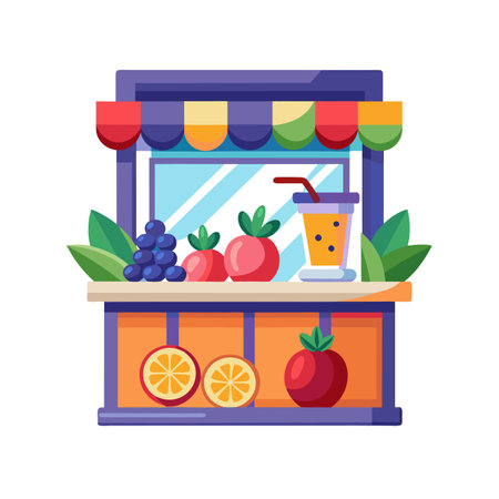 Realistic Fruits  Vector Illustration  Conceptsのイラスト素材
