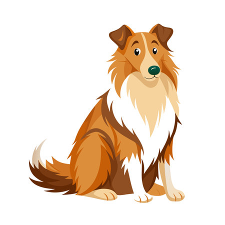 Realistic Pet Cat , Dog Vector Illustration Conceptsのイラスト素材