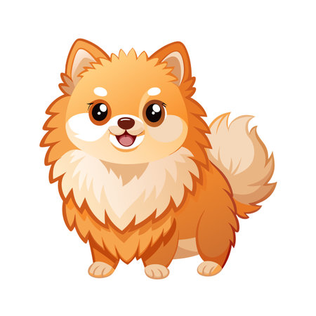 Realistic Pet Cat , Dog Vector Illustration Conceptsのイラスト素材