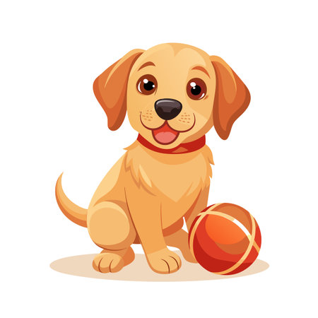 Realistic Pet Cat , Dog Vector Illustration Conceptsのイラスト素材